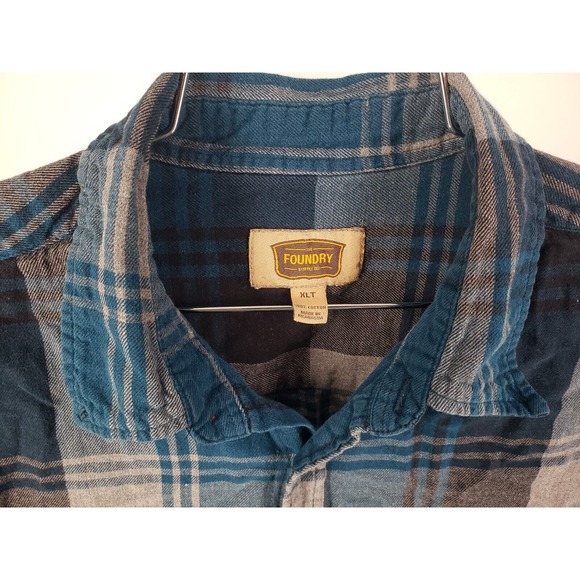 FOUNDRY BLUE AND WHITE SHIRT NWT 2XLT BIG AND TALL - Picture 3 of 7